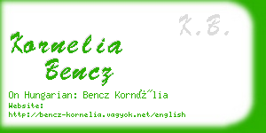 kornelia bencz business card